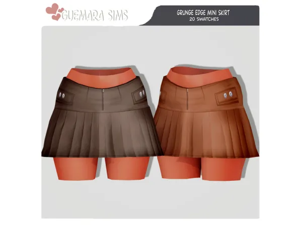 Alpha Grunge Edge Mini Skirt - The Sims 4 Custom Content