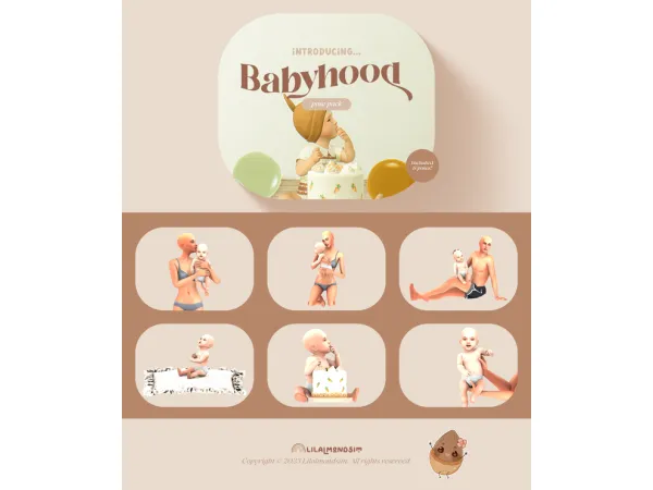 Mix Babyhood pose pack with infants - The Sims 4 Custom Content