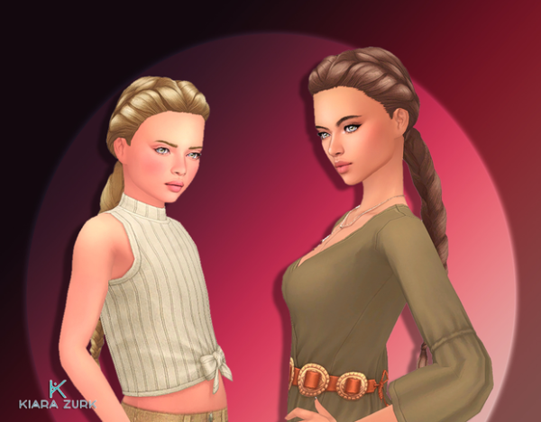 Maxis Match Sunshine Braid UPDATE by simsfinds - The Sims 4 Custom Content