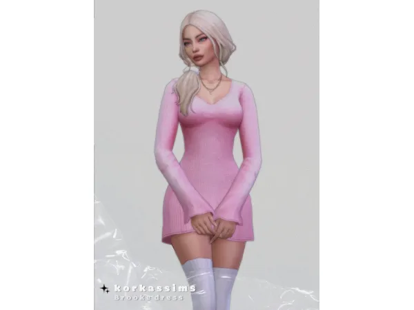 Maxis Match Brooke dress - The Sims 4 Custom Content