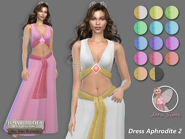 Alpha SIMYTHOLOGY Dress Aphrodite 2 - The Sims 4 Custom Content