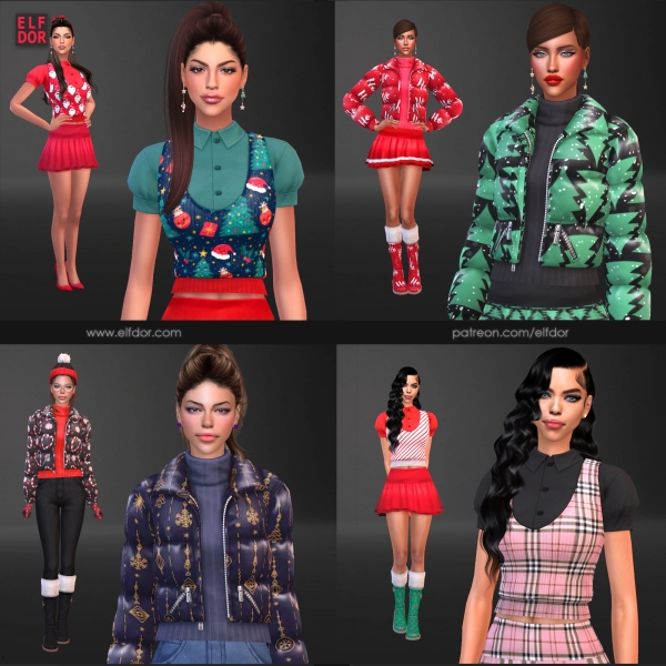 Alpha 2023 November Set Part 1 by elfdor - The Sims 4 Custom Content