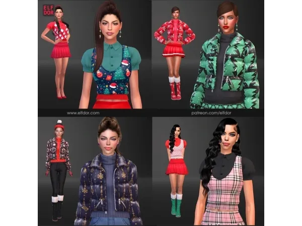 Alpha 2023 November Set Part 1 - The Sims 4 Custom Content