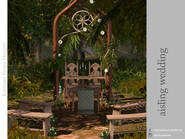 Alpha [KHD] Aisling Wedding Set - The Sims 4 Custom Content