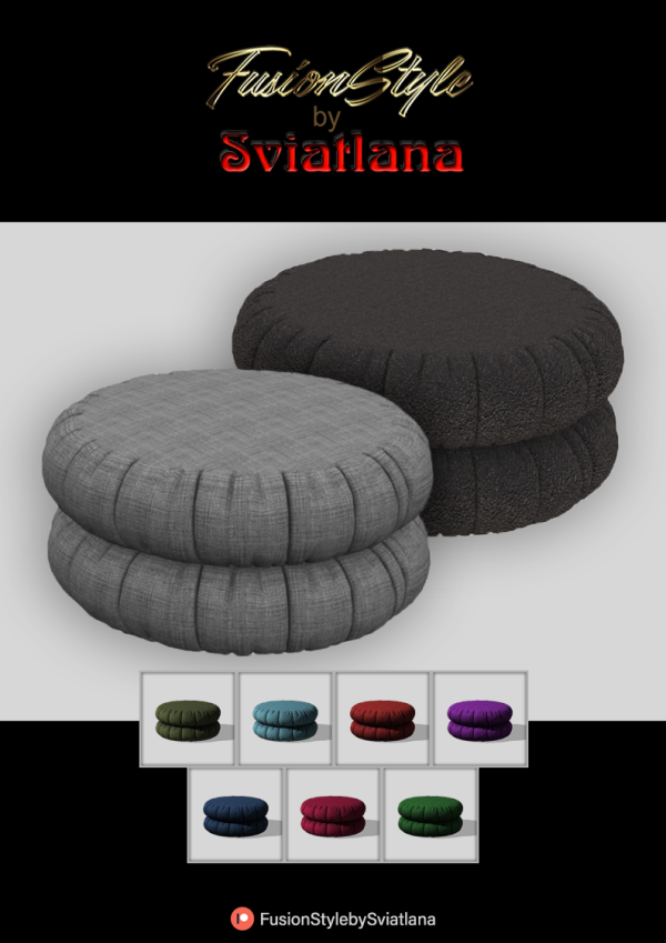 Alpha Puffy Chair by fusionstylesims4 - The Sims 4 Custom Content