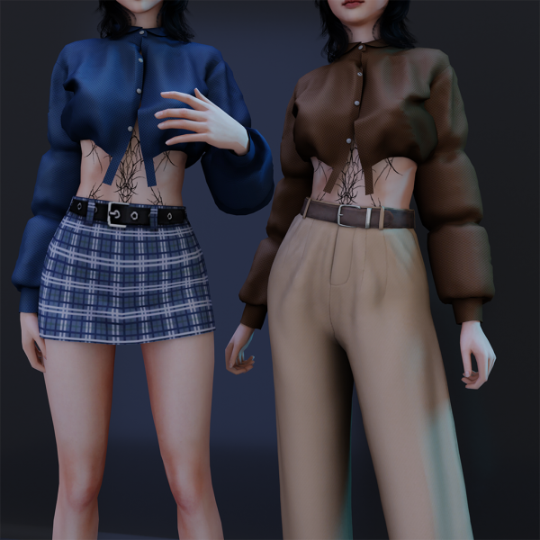 Alpha TRIYATED PUFFER by whimp - The Sims 4 Custom Content