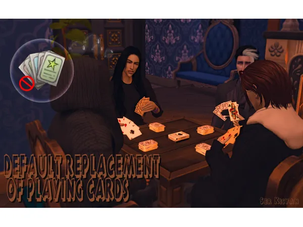 Maxis Match DEFAULT REPLACEMENT OF PLAYING CARDS by Ser_Kisyan - The Sims 4 Custom Content