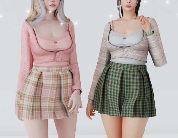 Alpha Romantic day outfit by babyetears - The Sims 4 Custom Content