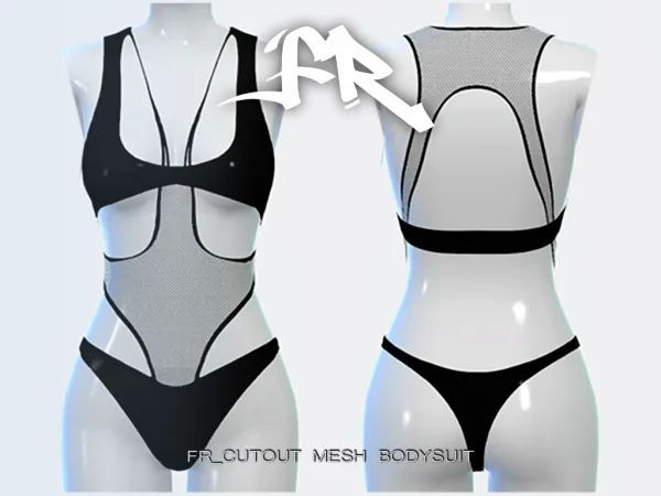 Alpha FR_Cutout Mesh Bodysuit - The Sims 4 Custom Content