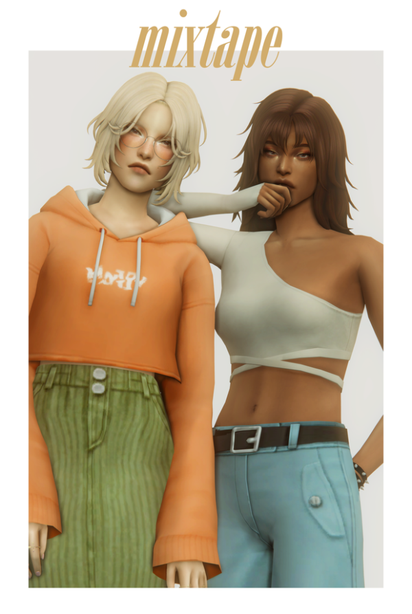 Maxis Match mixtape pack by simsfinds - The Sims 4 Custom Content