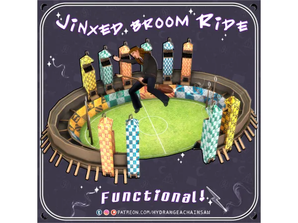 Maxis Match Jinxed Nimbus 2000 Ride - The Sims 4 Custom Content