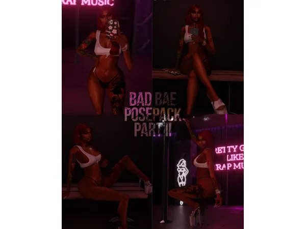 Mix Bad Bae Poses Part II (In Game) by afrosimtricsimmer - The Sims 4 Custom Content