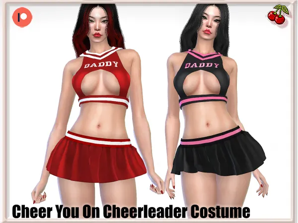 Alpha 43310450277903Cheer You On Cheerleader Costume Set43310450277903 by harmoniasims4 - The Sims 4 Custom Content