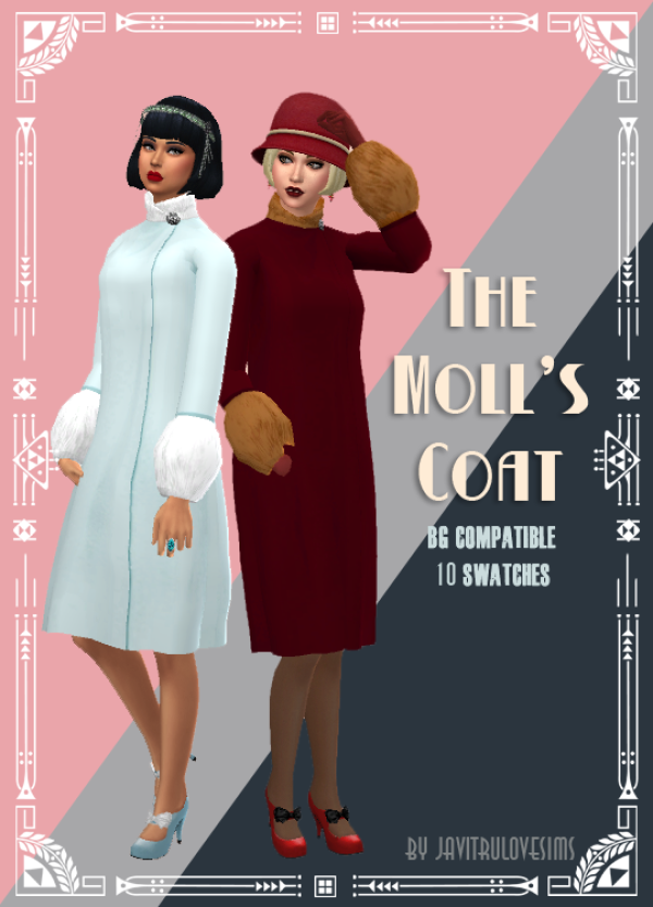 Maxis Match The Moll's Coat by simsfinds - The Sims 4 Custom Content