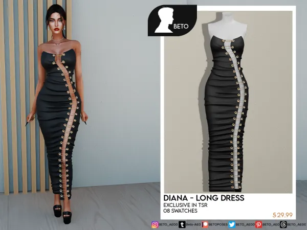 Alpha Diana Set - The Sims 4 Custom Content