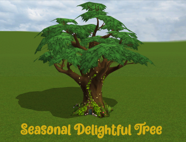 Seasonal Delightful Tree 4t2 Conversion by simsfinds - The Sims 2 Custom Content