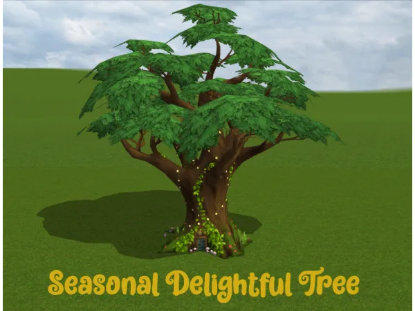 Seasonal Delightful Tree 4t2 Conversion - The Sims 2 Custom Content