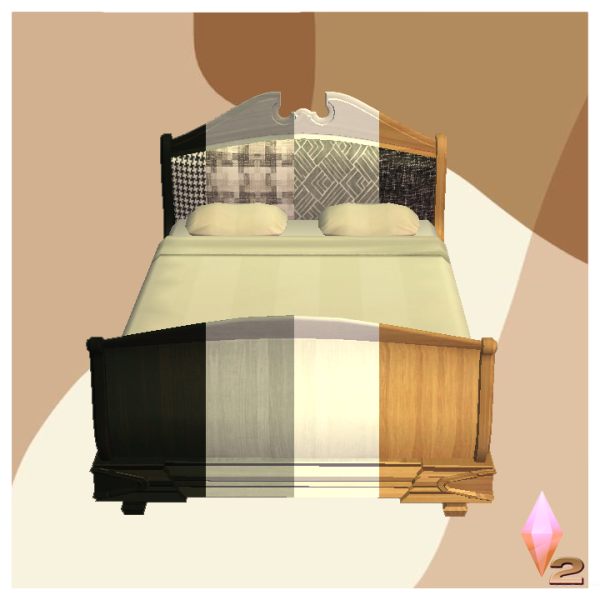Oitocentista Bed_by Lolita by simsfinds - The Sims 2 Custom Content