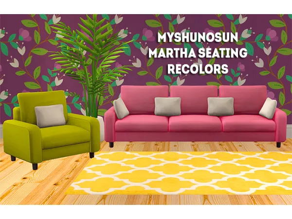 Myshunosuns Martha sofa - The Sims 2 Custom Content