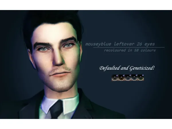 Defaulted and Geneticized Polygonbeachs Mouseyblue Leftover 26 recolors - The Sims 2 Custom Content