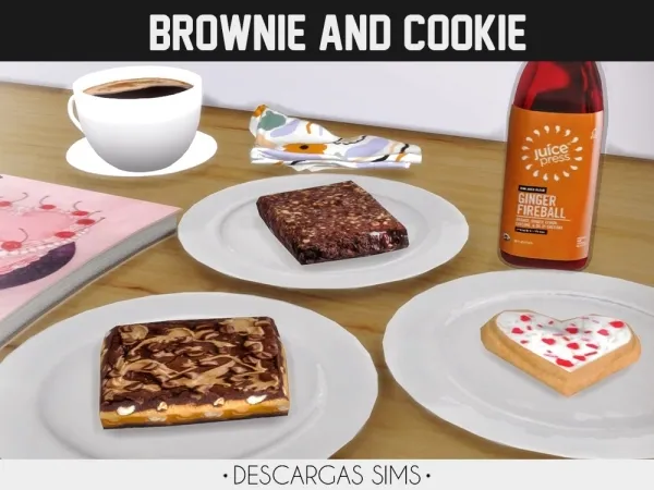 Alpha Brownie And Cookie by descargassims - The Sims 4 Custom Content