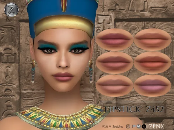 Mix ZENX LIPSTICK Z452 - The Sims 4 Custom Content