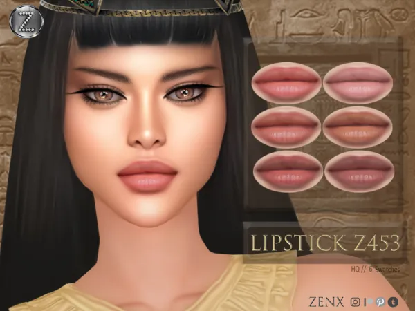 Mix ZENX LIPSTICK Z453 - The Sims 4 Custom Content