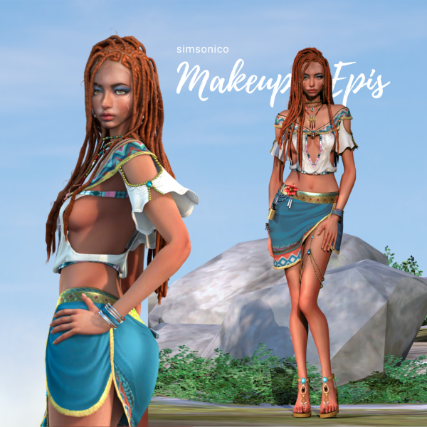 Alpha DOAXVV Makeup Epis by simsfinds - The Sims 4 Custom Content