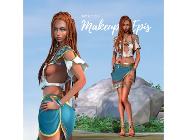 Alpha DOAXVV Makeup Epis by simsonico - The Sims 4 Custom Content