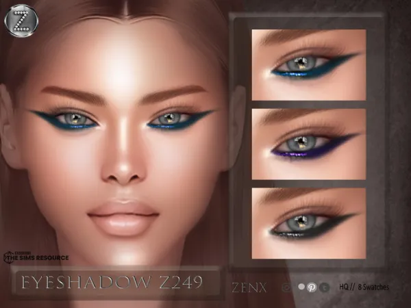 Alpha ZENX EYESHADOW Z249 - The Sims 4 Custom Content