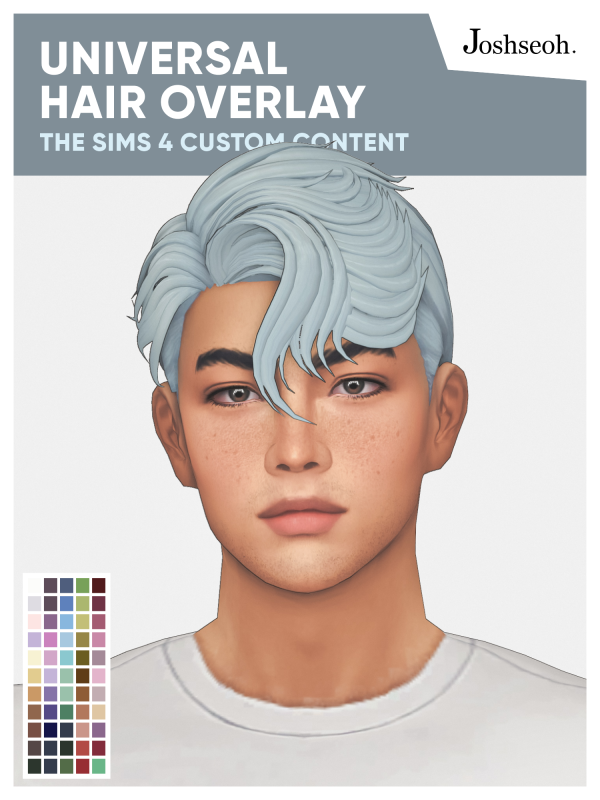 Maxis Match Universal Hair Overlay (UPDATE NOV 2023) by simsfinds - The Sims 4 Custom Content