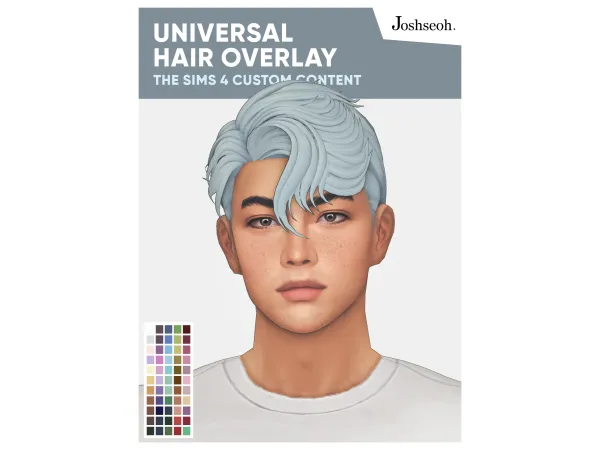 Maxis Match Universal Hair Overlay (UPDATE NOV 2023) by jo_se_oh - The Sims 4 Custom Content