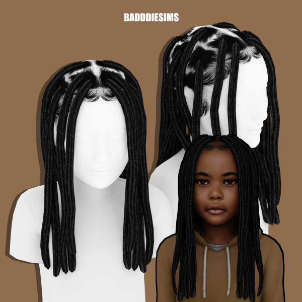 Alpha MASON HAIR CHILD VERSION by simsfinds - The Sims 4 Custom Content