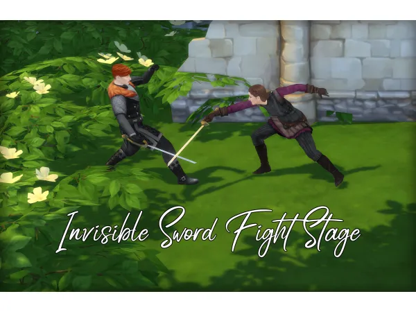Maxis Match Invisible Sword Fight Stage by Naunakht - The Sims 4 Custom Content