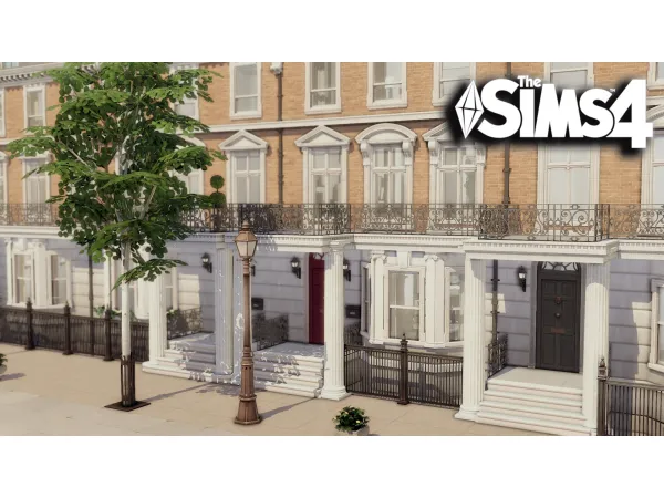 Maxis Match London Townhouse by bojanasims - The Sims 4 Custom Content