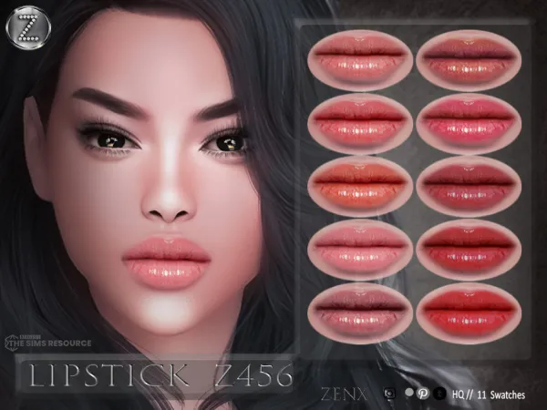 Alpha ZENX LIPSTICK Z456 - The Sims 4 Custom Content
