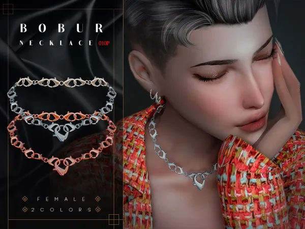 Alpha Clasp Necklace - The Sims 4 Custom Content