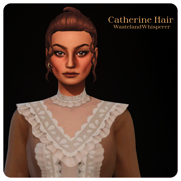 Maxis Match Catherine Hair by simsfinds - The Sims 4 Custom Content
