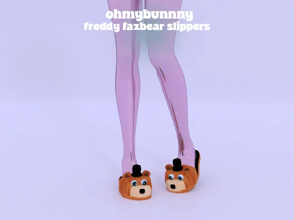 Mix BABY FREDDY FAZBEAR SLIPPERS - The Sims 4 Custom Content