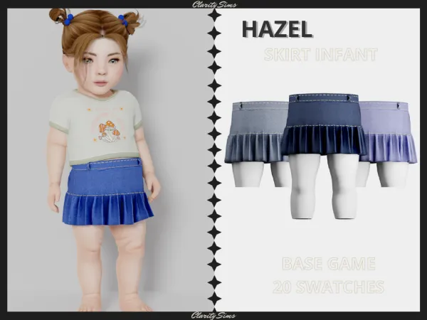 Alpha Hazel Skirt Infant - The Sims 4 Custom Content