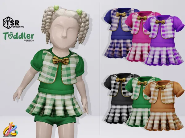 Alpha Top 258 TODDLER version - The Sims 4 Custom Content