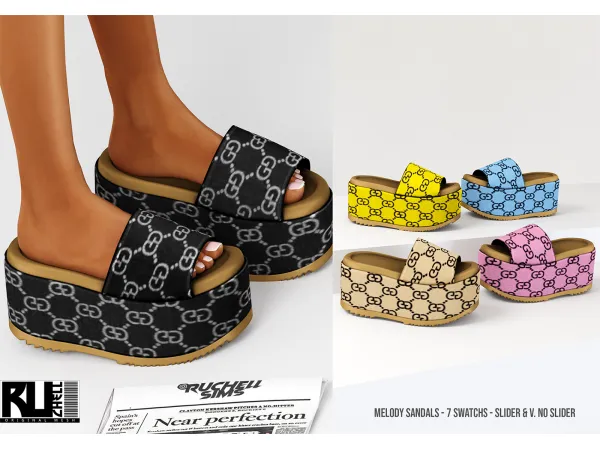 Alpha melody sandals - The Sims 4 Custom Content