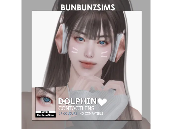 Alpha Dolphin eyes 17 colours by bunbunzsims - The Sims 4 Custom Content