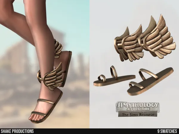 Alpha SIMYTHOLOGY Greek God Shoes - The Sims 4 Custom Content