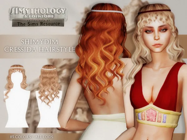 Alpha [ ] SIMYTHOLOGY CRESSIDA HAIR HEADBAND - The Sims 4 Custom Content