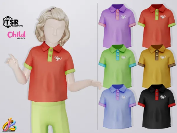 Alpha Top 259 CHILD version - The Sims 4 Custom Content