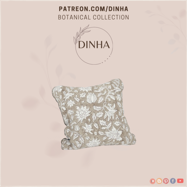 Mix Botanical Collection Pillow by dinhagamer - The Sims 4 Custom Content