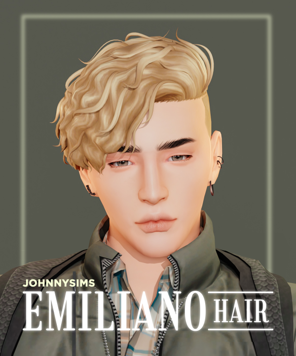Maxis Match Emiliano Hair by simsfinds - The Sims 4 Custom Content