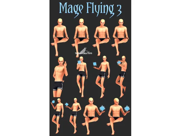 Mix Mage flying 3 by natalia_auditore - The Sims 4 Custom Content