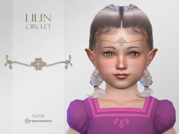 Alpha Lilin Circlet Toddler - The Sims 4 Custom Content